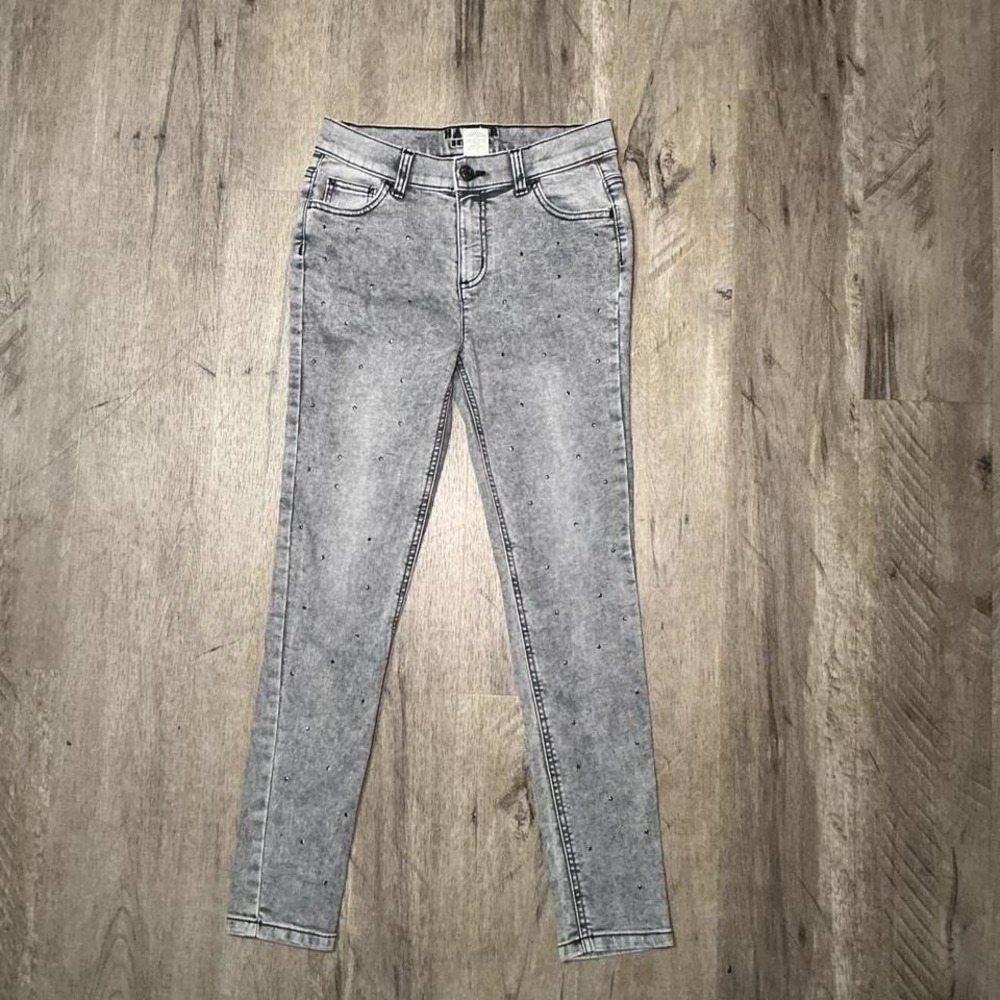 Harper Heritage Grey Acid Wash Skinny Jeans High Rise LNWOT‎ Women's Size 27